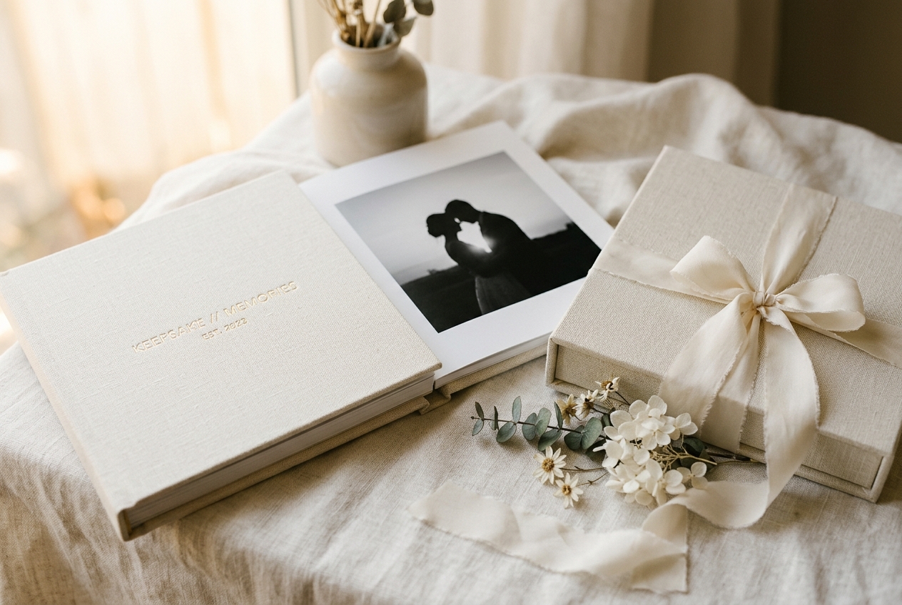 Luxury keepsake album and confidential print box delivery at private Andheri studio, Mumbai and Goa in tasteful fine-art boudoir style, Mumbai & Goa